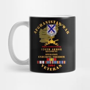 Afghanistan War  Vet - 126th Armor Regiment w AFGHAN SVC 2004 Mug